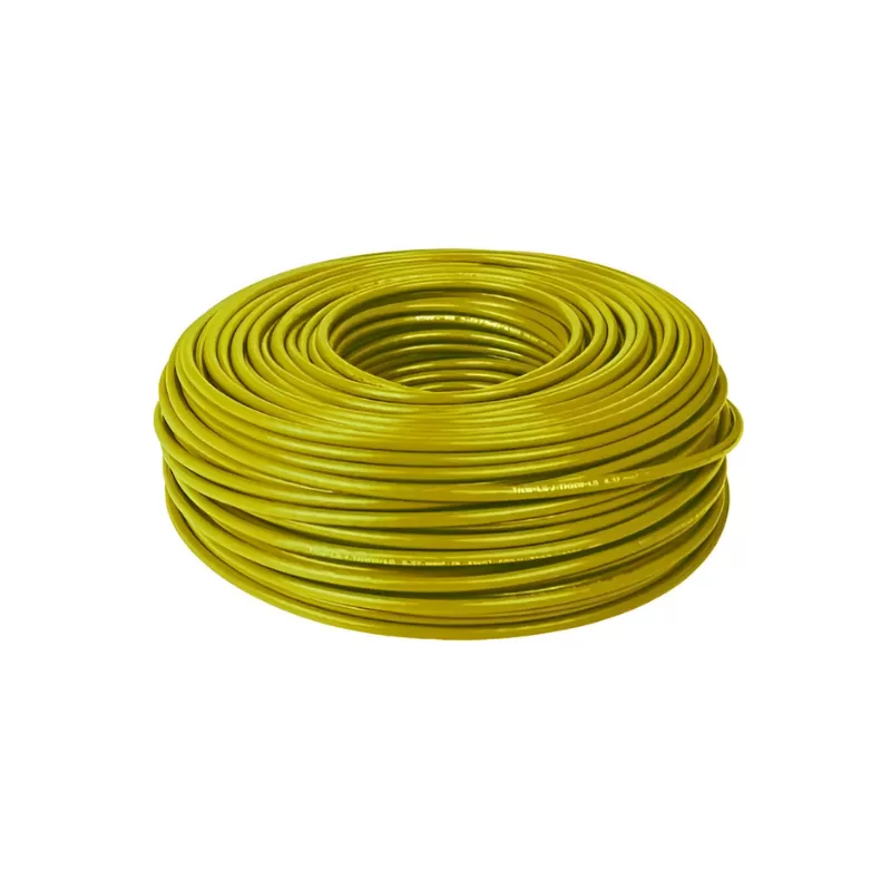 Alambre Aislado N12 Amarillo X Rollo