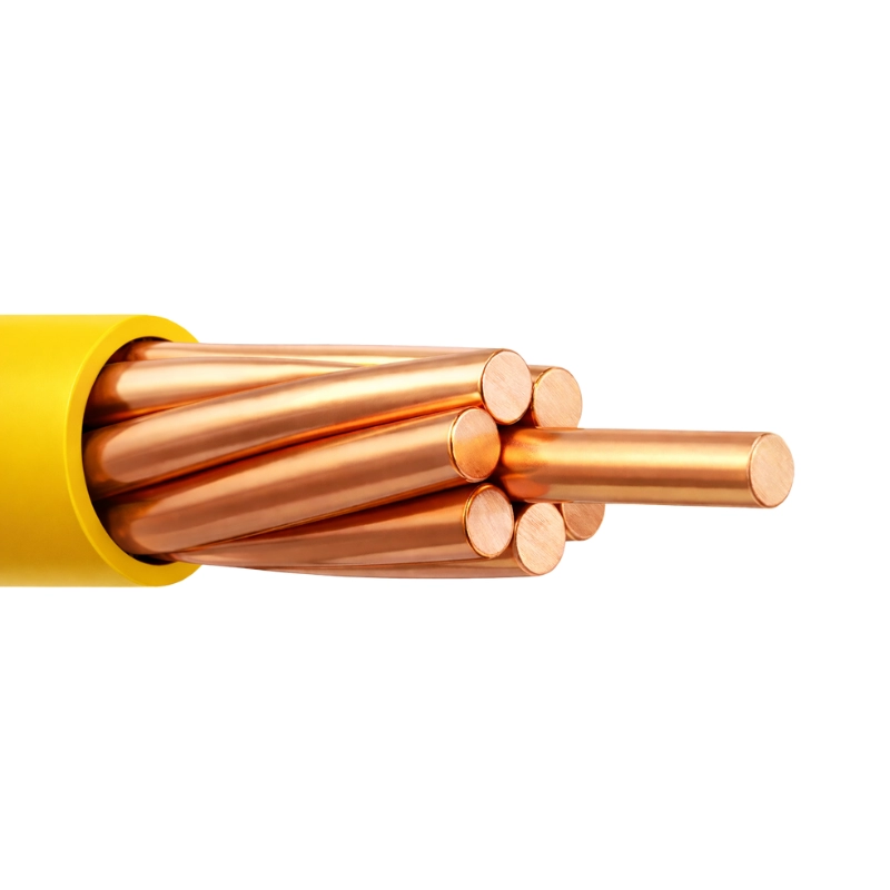 Cable 6 AWG CCA THW-2 Amarillo