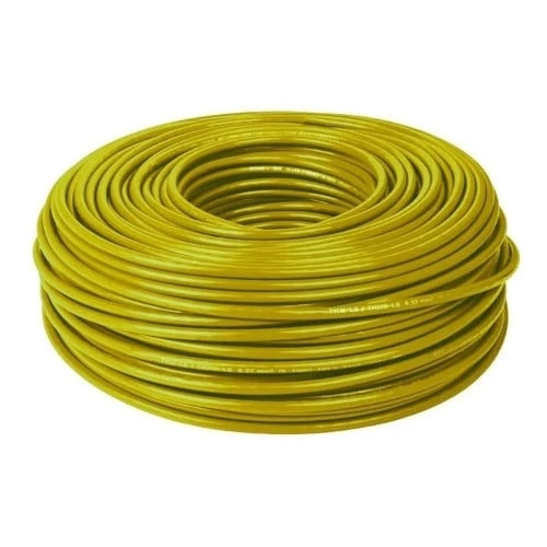 Alambre Aislado N12 Amarillo X Rollo
