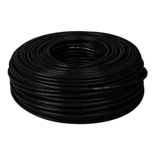 Alambre Aislado N12 Negro X Rollo