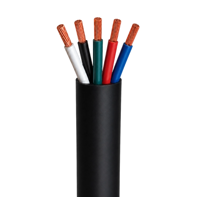 Cable Encauchetado 5X8 AWG Cu