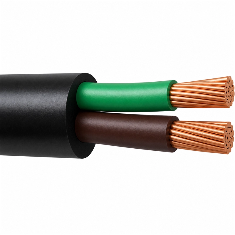 Cable Encauchetado Libre De Halogenos STF LS 2X8AWG