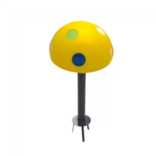 Luminaria de Pie Tipo Hongo - Amarillo 34cm