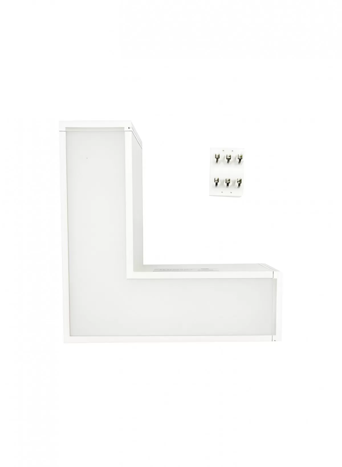 Luminaria LED Lumek En L Tetrix Blanca 8W Luz Blanca Artlab