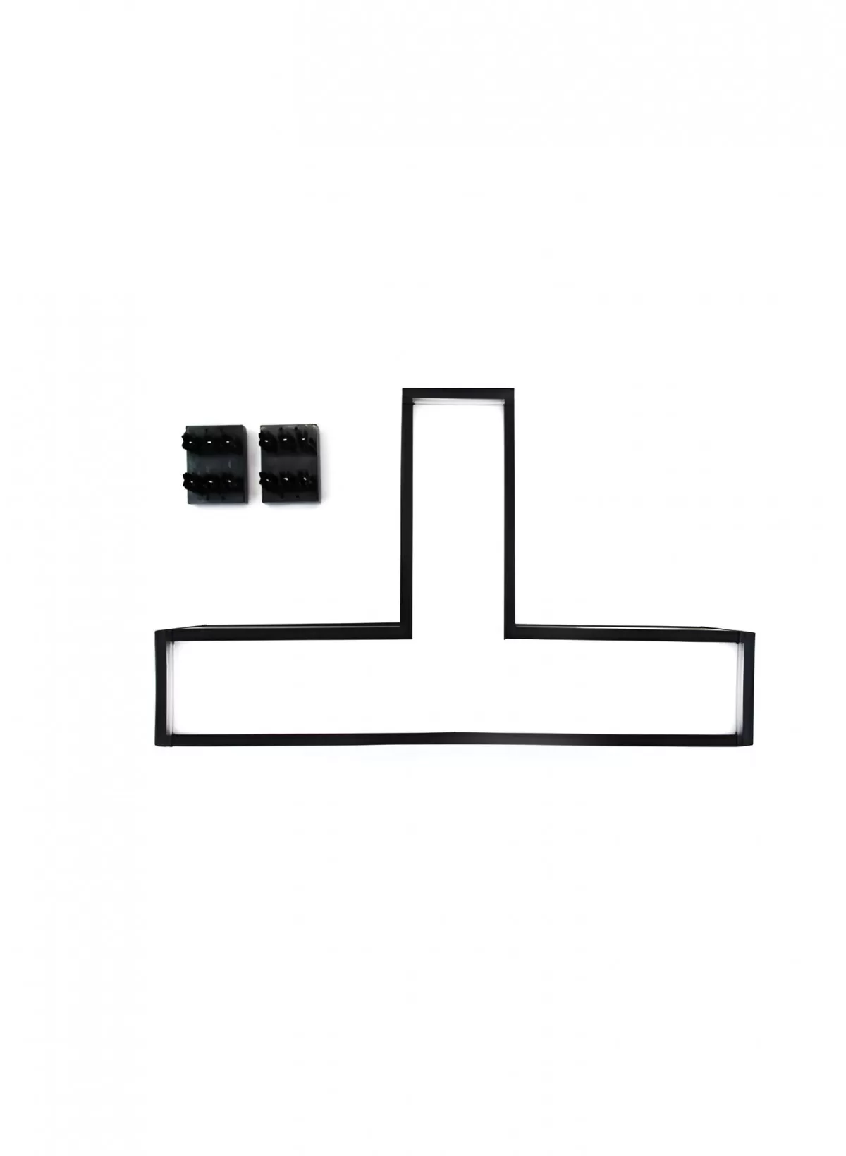 Luminaria LED Lumek En T Tetrix Negra 13W Luz Neutra Artlab