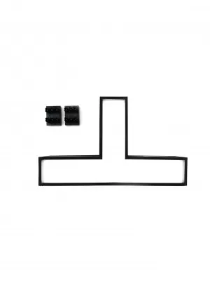 Luminaria LED Lumek En T Tetrix Negra 13W Luz Blanca Artlab