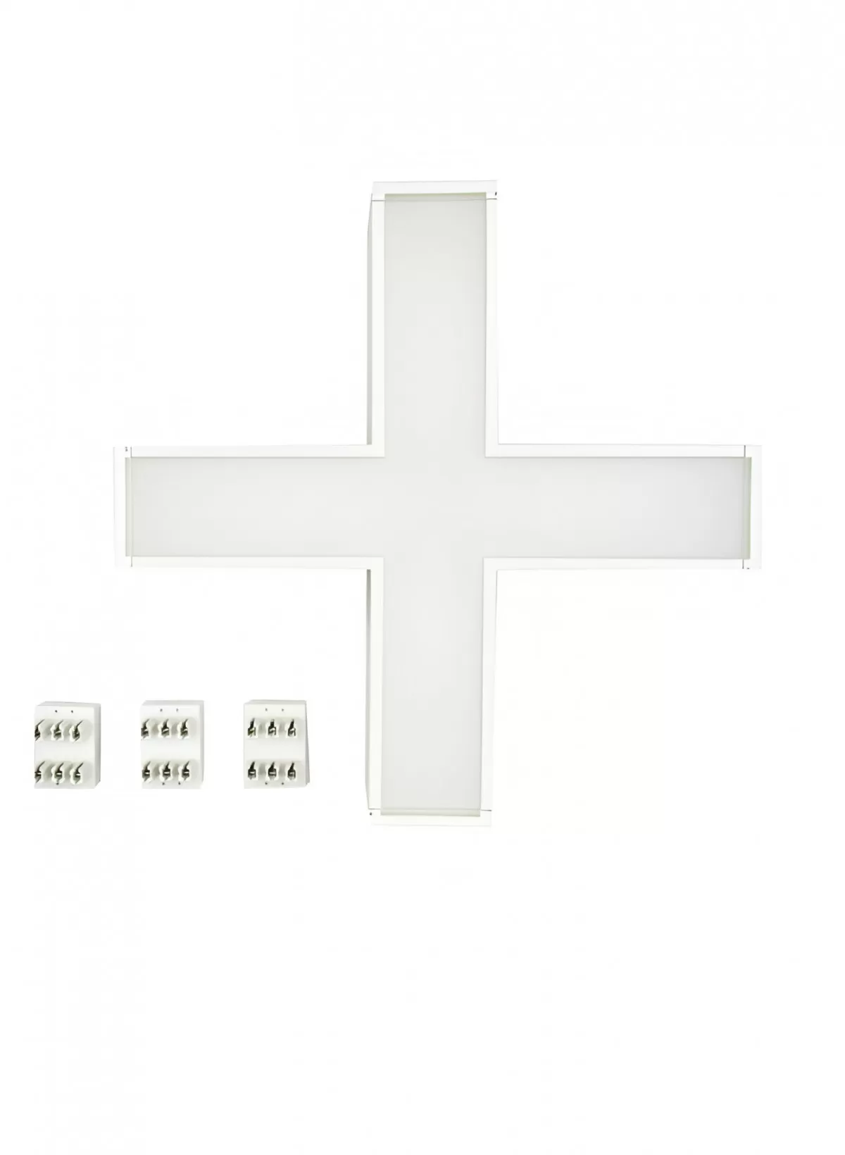 Luminaria LED Lumek En X Tetrix Blanca 16W Luz Neutra Artlab