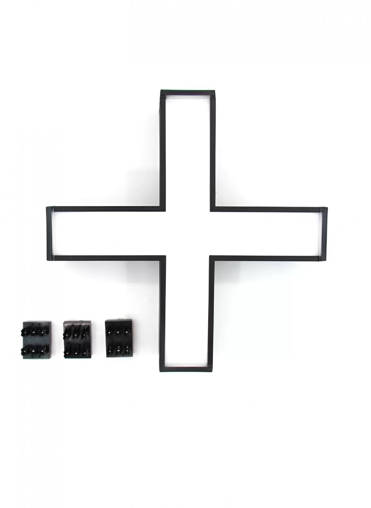 Luminaria LED Lumek En X Tetrix Negra 16W Luz Blanca Artlab