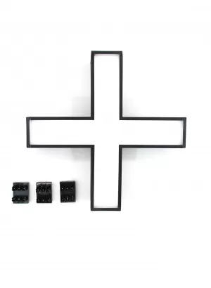 Luminaria LED Lumek En X Tetrix Negra 16W Luz Blanca Artlab