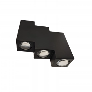 Aplique Interior Para Pared Negro 6X1W Blanco Neutro LADDER II