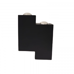 Aplique Interior Para Pared Negro 4X1W Blanco Neutro LADDER III