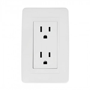 Toma Corriente EM Doble Con Polo A Tierra Conmutable