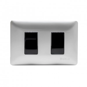 Interruptor Enerlux Conmutable Doble Silver
