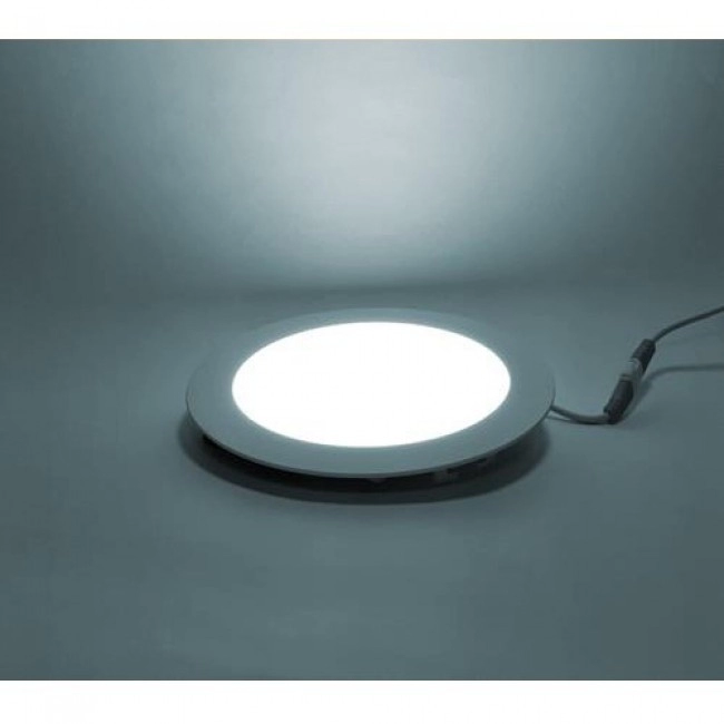 Panel LED Redondo De Incrustar 6W Luz Blanca