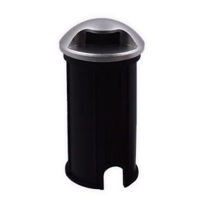 Bala LED De Piso 1L 3W 3000K Gris