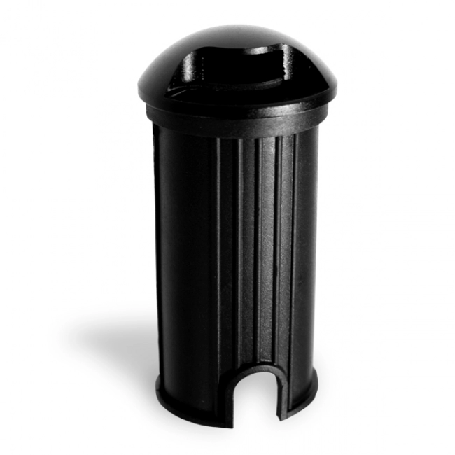 Bala LED De Piso 1L 3W 3000K Negro