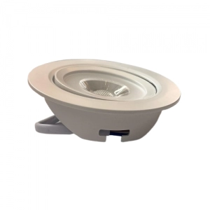 Bala LED Integrada De Techo De Incrustar 5W 6500K Redonda Blanca