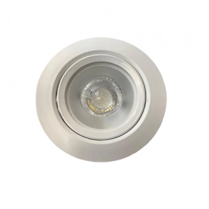 Bala LED Integrada De Techo De Incrustar 5W 6500K Redonda Blanca