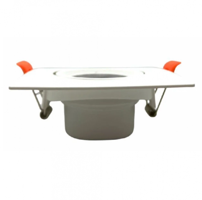 Bala LED Integrada De Techo De Incrustar 5W 6500K Cuadrada Blanco