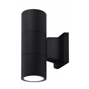 Aplique Cilindro GU10 X 2 Negro Sin Bombillo