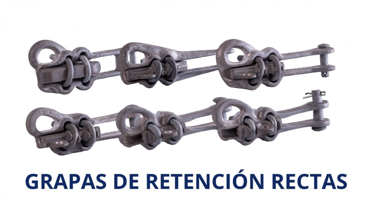 Grapa De Retención Recta 4-2/0 AWG Aluminio, 2 Úes De 1/2