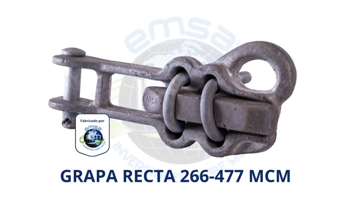 Grapa De Retención Recta 266,8 -477 MCM Aluminio, 2 Úes De 1/2