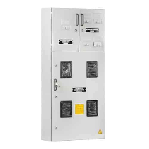 Caja para 4 Medidores Trifásicos o Monofásicos Vertical