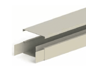 Canaleta Metálica 12x5 Blanca o  Beige