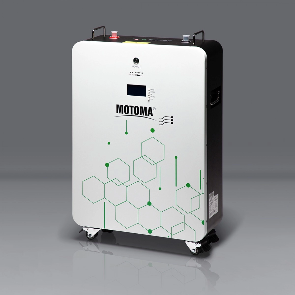 Batería de Litio Motoma 51.2V-200AH 5000 CICLOS-80% W:77Kg Pared