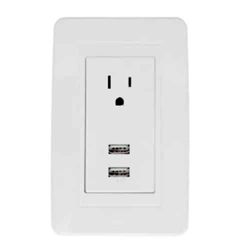 Toma  EM USB + Corriente