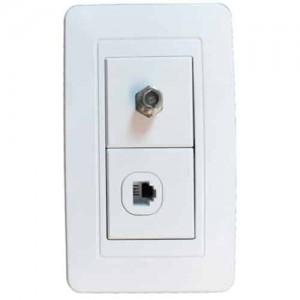 Toma EM Teléfono +Coaxial