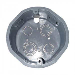Caja Plástica JG Octagonal SCH40 Gris