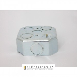 Caja Octagonal Galvanizada Metálica JG RETIE