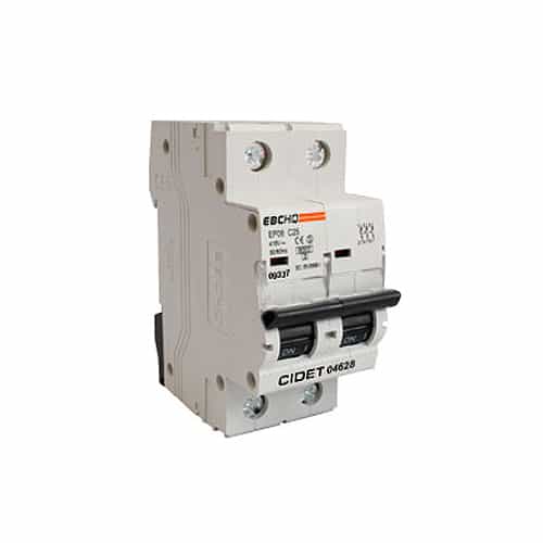 Breaker Ebc Riel 2X25A 400V 6KA C