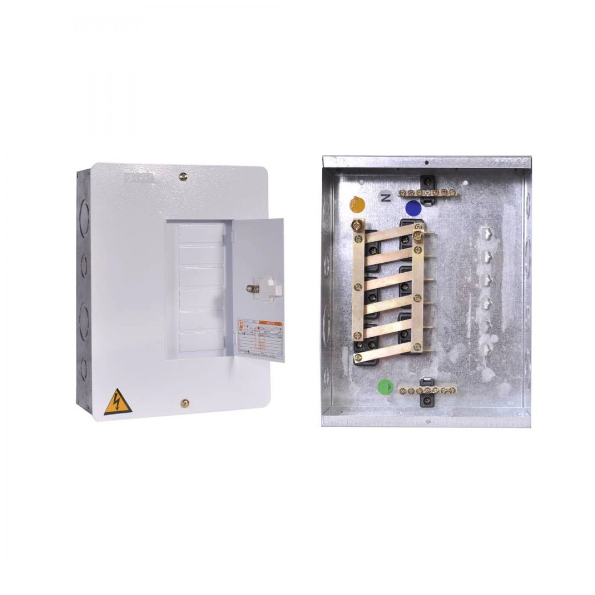 Tablero de 06 circuitos bifásico con Puerta Famel