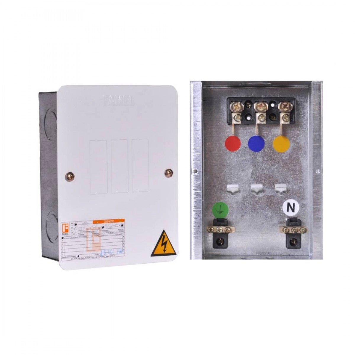 Tablero de 03 circuitos trifásico Famel
