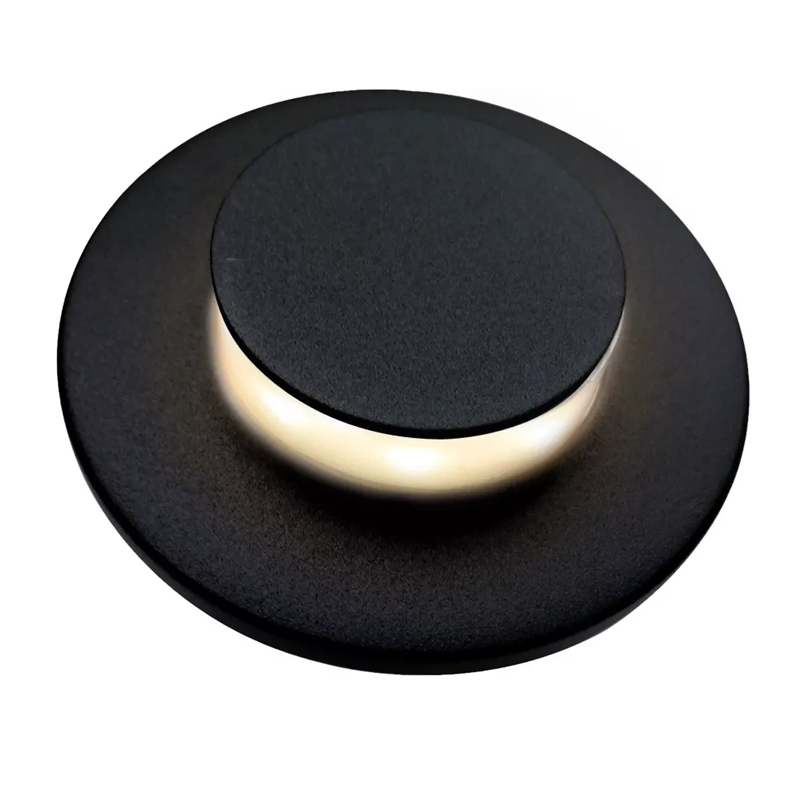 Bala LED De Piso Negro ESFERIS 6W 3000K
