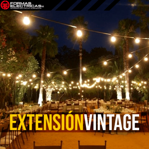 Extensión con Bombillos Vintage 7 mts X 20 focos