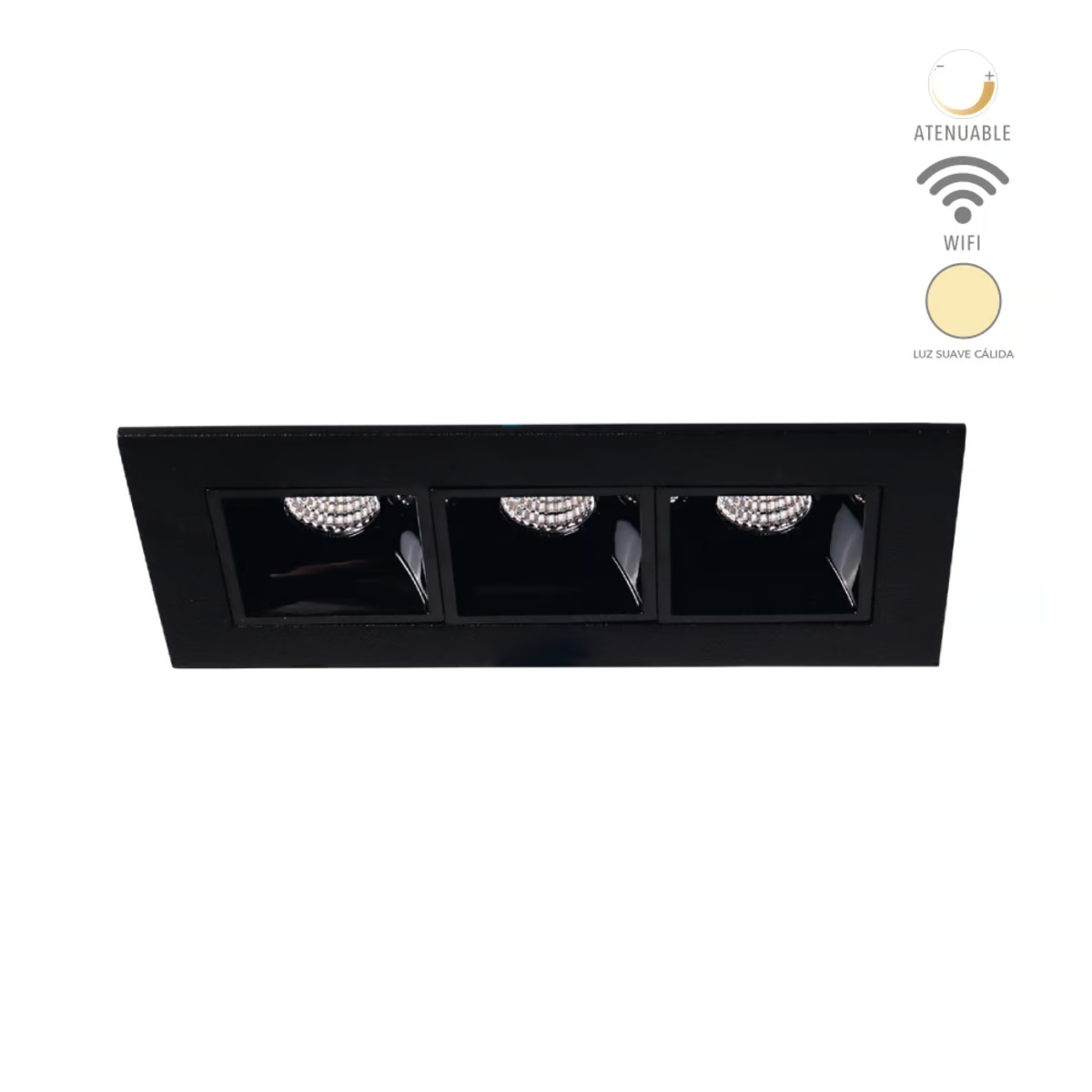 Lampara Tecnolite Lucida III Smart Negro
