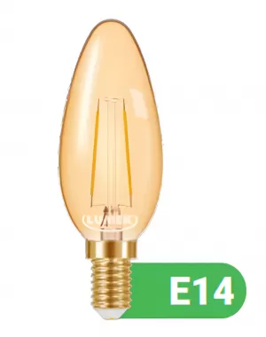 Bombillo LED Lumek E14 Eco Vintage Vela 2.5W