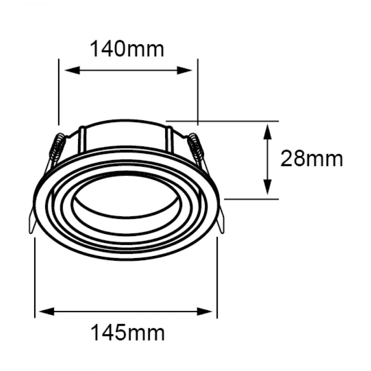 Bala Tecnolite De Techo Alshain en Blanco