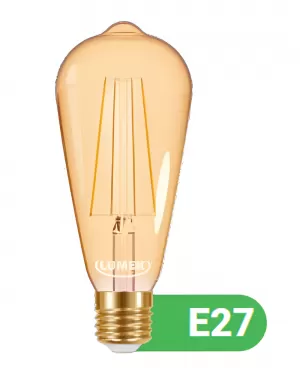 Bombillo LED Lumek E27 Vintage 4W St64