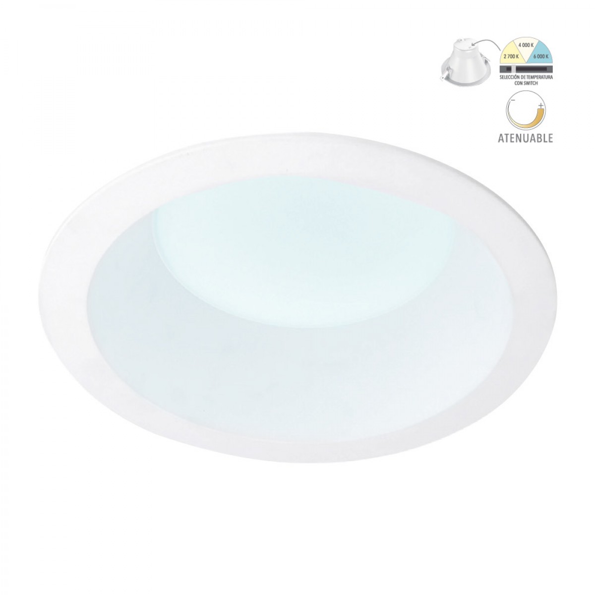 Bala Tecnolite Integrada Downlight Atik II 13W