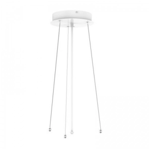 Base Tecnolite Con 3 Puntos De Suspensión Cable Acerado Blanco AC8066B