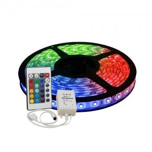 Cinta LED RGB 12V Exterior con Control Y Adaptador