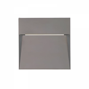 Aplique Exterior Para Muro 24W Gris KAVE III