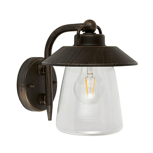 Aplique Exterior Para Muro Bronce SPICA