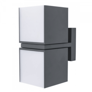 Aplique Exterior Para Muro 27W Gris EURUD