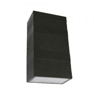 Aplique Exterior Para Muro 6W Negro RAWENNA