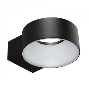 Aplique Exterior Para Muro 8W Negro AACHEN II